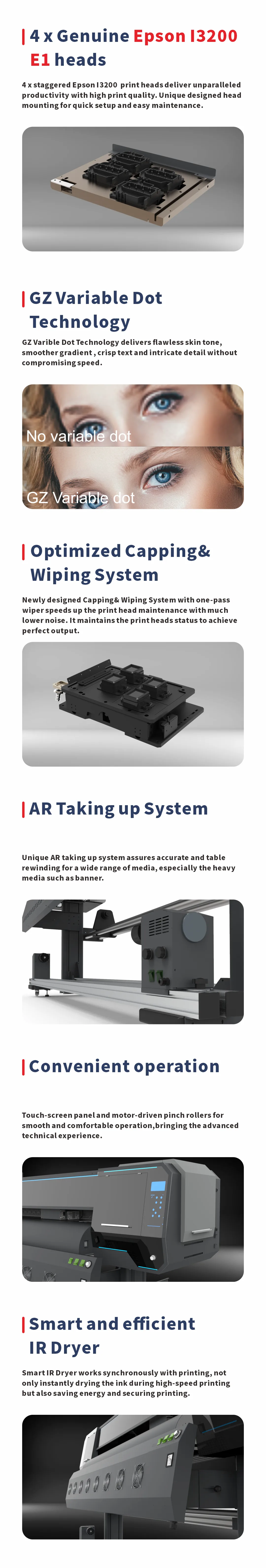 GONGZHENG / ThunderJet AQ1804S — wide-format eco-solvent printer
