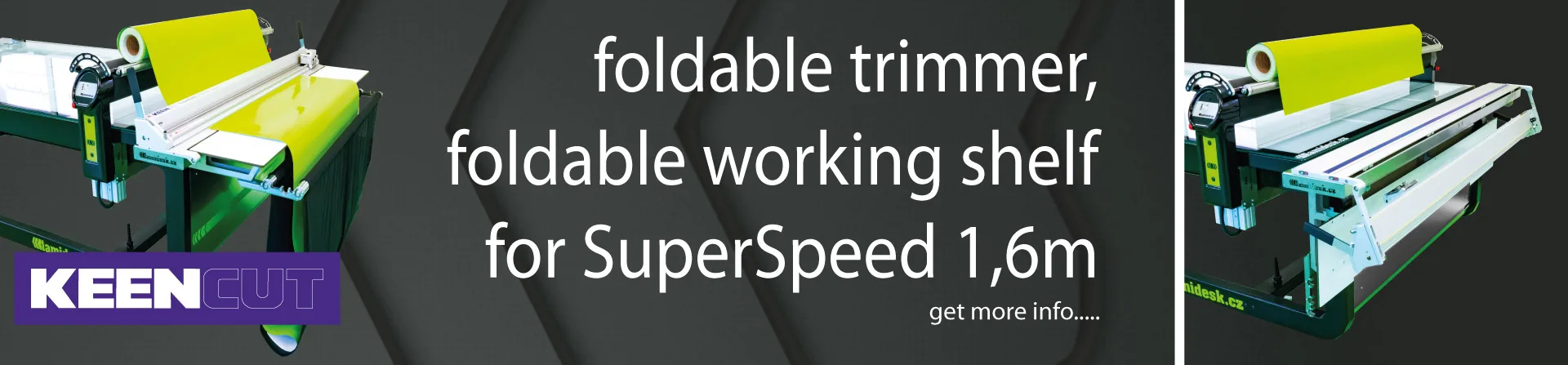 Lamidesk SuperSpeed CNC Series — flatbed application and laminating table