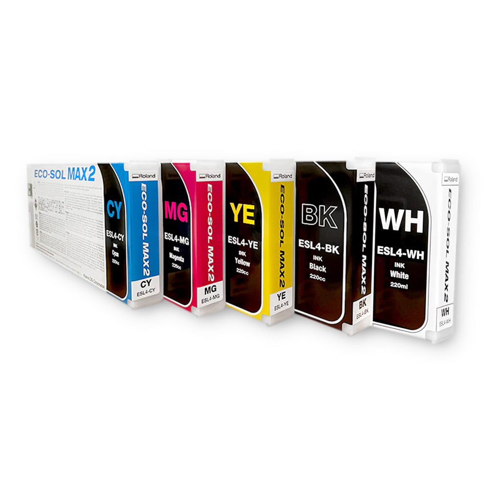 ECO-SOL MAX 2 Ink Cartridge White, 220cc — Original supplier product photograph, matched to the exact original part code.