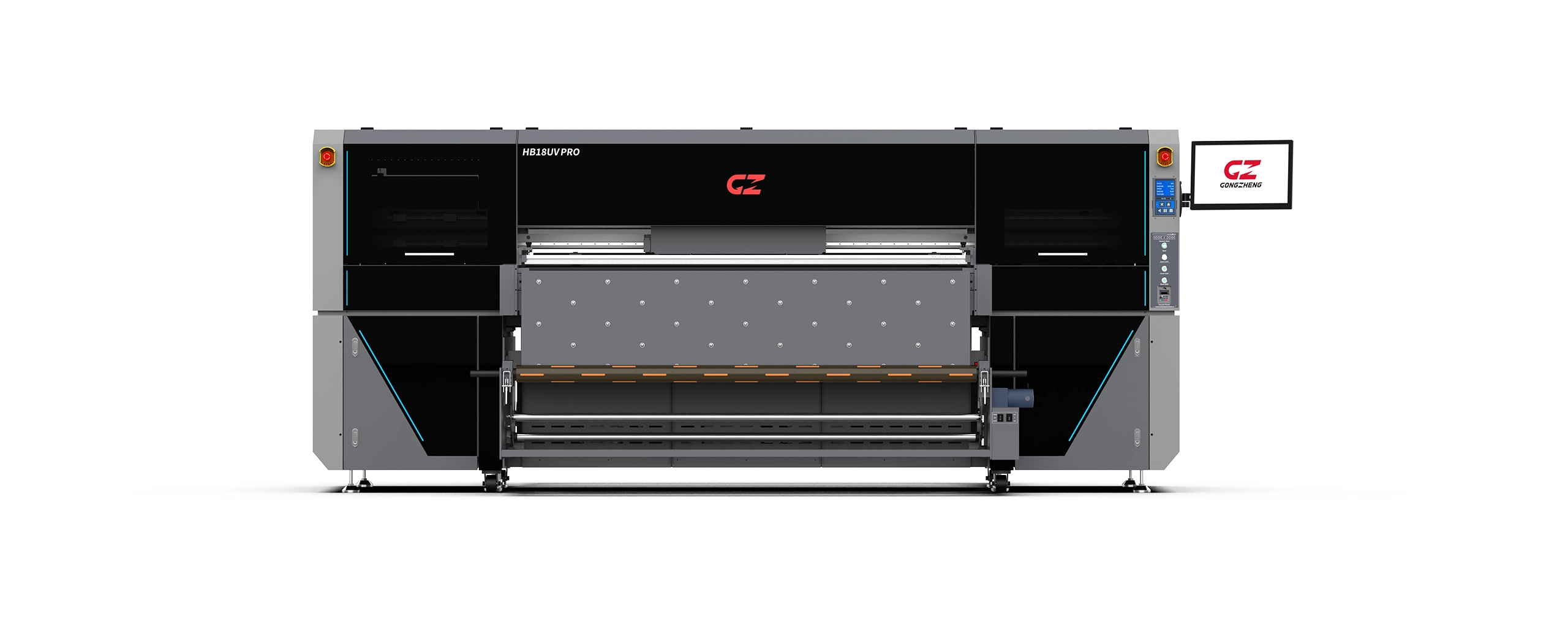 Gongzheng 1.8m hybrid UV printer with Epson I3200 U1 Heads