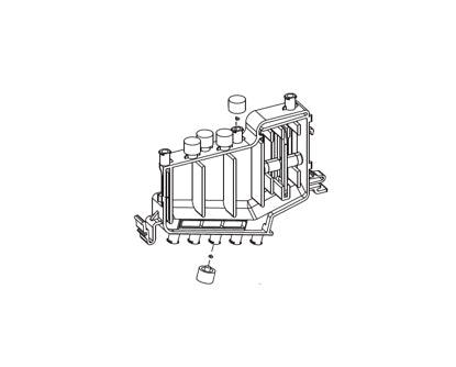 JFX500-2131 Sub Tank Assy for Maintenance (white) - M014411 — Supplier catalogue part illustration matched to the exact original catalogue code M014411.