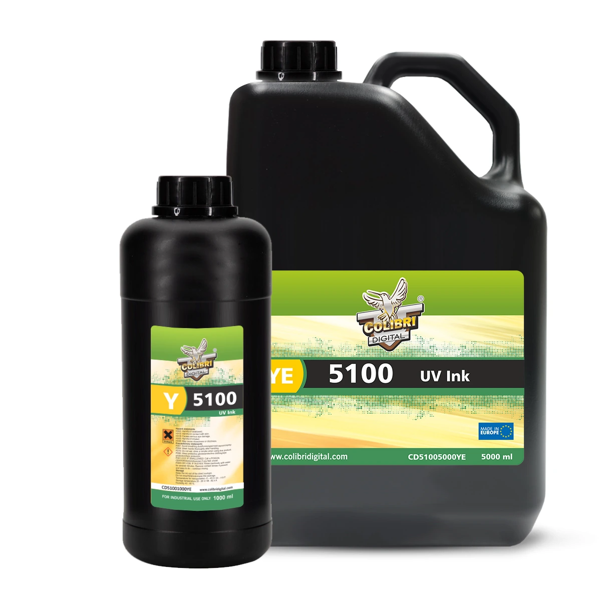 Colibri 5100 Series UV INK, BLACK (MADE IN EU) — Original product-range photograph; selected colour and pack size remain specified in the product title.